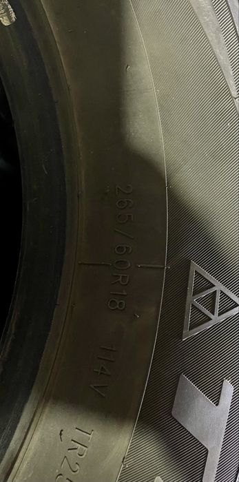 Шины комплект 265/60/18