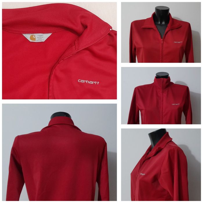 Jacheta Carhartt Red Sweatshirt, bluza softshell cu fermoar Nr. S/M