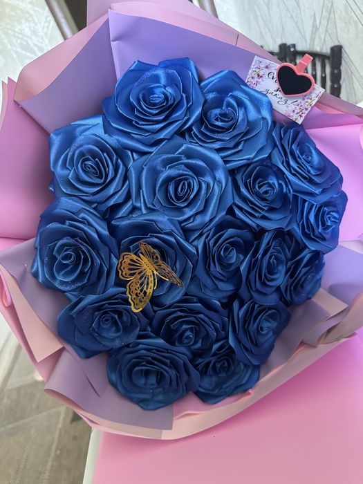 Букет  из атласных лент