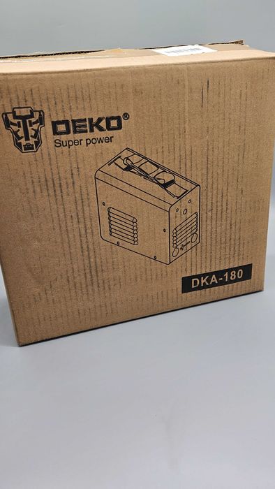 Инверторен електрожен DEKO DKA-180 – Комплект с кабели, аксесоари! TOП