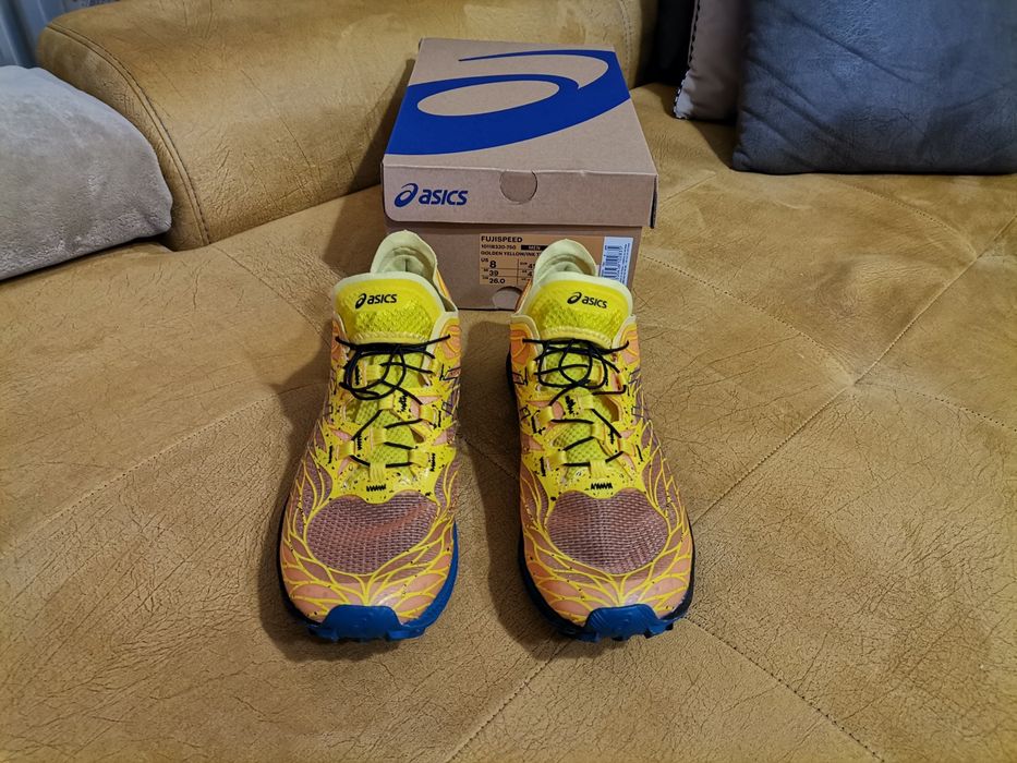 asics fujispeed golden yellow Мъжки маратонки на бягане 41.5