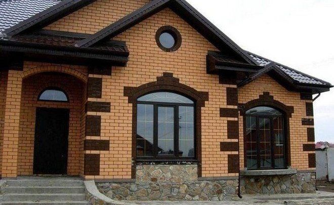 Дизайн кирпичного дома снаружи фото Дизайн кирпичного дома снаружи фото