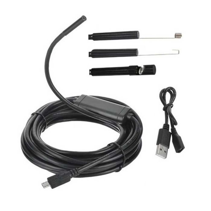 Ендоскопска АВТО камера за смартфон EN20, гъвкава, IP67, LED осв., 3 м