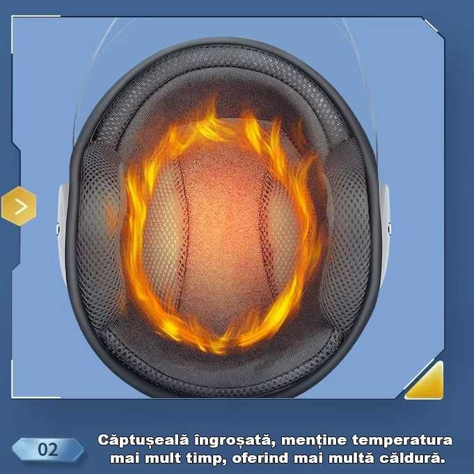 Casca Moto/Scuter unisex, marime universala, viziera detasabila, Gri