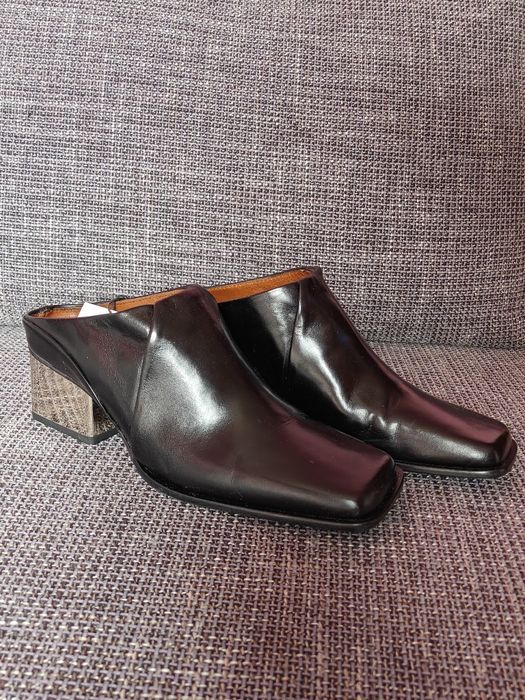 Нови кожени обувки (mules) Zara, номер 38