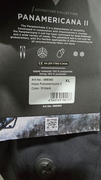 Pantaloni moto textil Modeka Panamericana 2