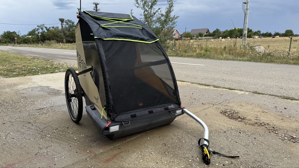 Remorca bicicleta 2 copii Legger Vento R