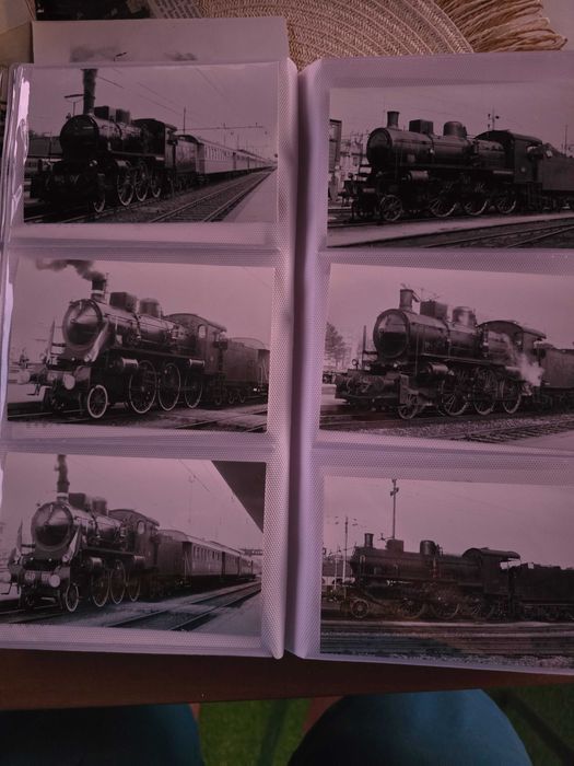 Locomotive cu abur, trenuri, vagoane...