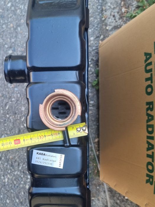 Radiator racire apa tractor Fiat U445 cupru,aluminiu, 4 randuri celule