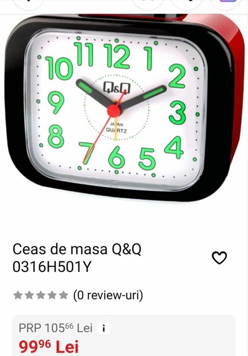 Ceas deșteptător Q&Q