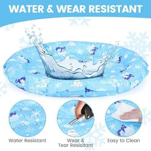 Нова Кръгла охлаждаща подложка за домашни любимци котка нетоксичен гел