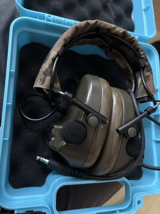 Pachet Casti Z-Tac COMTAC II Dark Earth. Perfecte pentru airosf