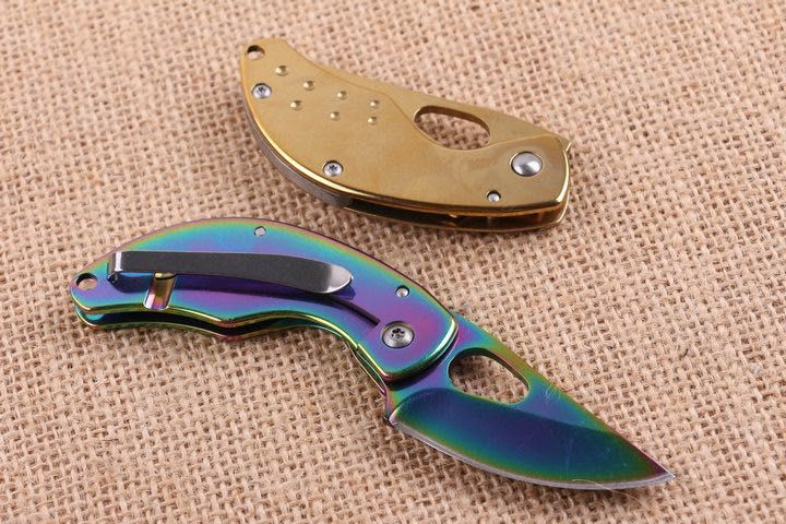 Уникално Малко Сгъваемо Ножче Нож Хамелеон пеперуда Boker ножка