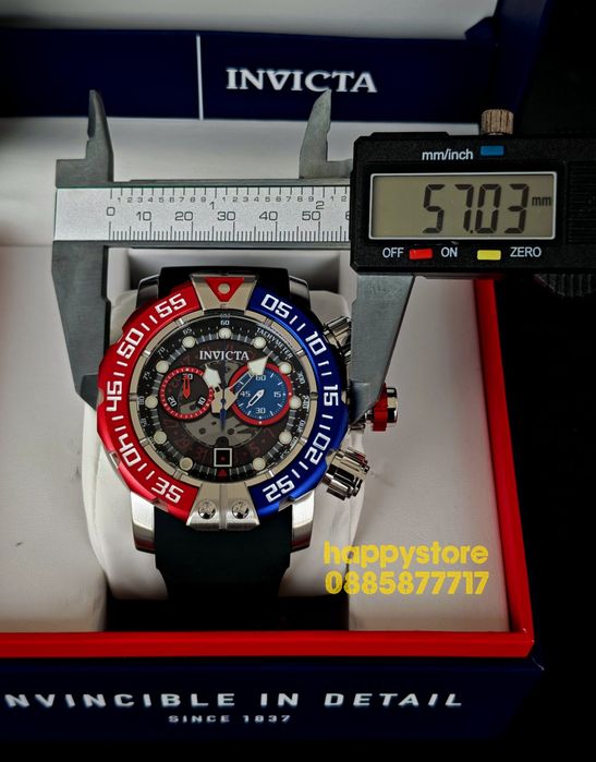 INVICTA Foxhound silver 57 mm, Инвикта нов ръчен часовник