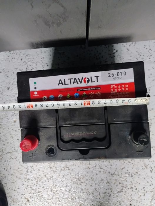 Акумулатор 670ah-ляв плюс