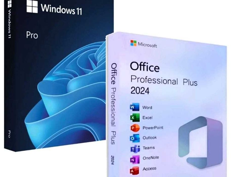 Sistem Complet PC Ryzen + Monitor 24" + Windows 11, Office 2024, Birou