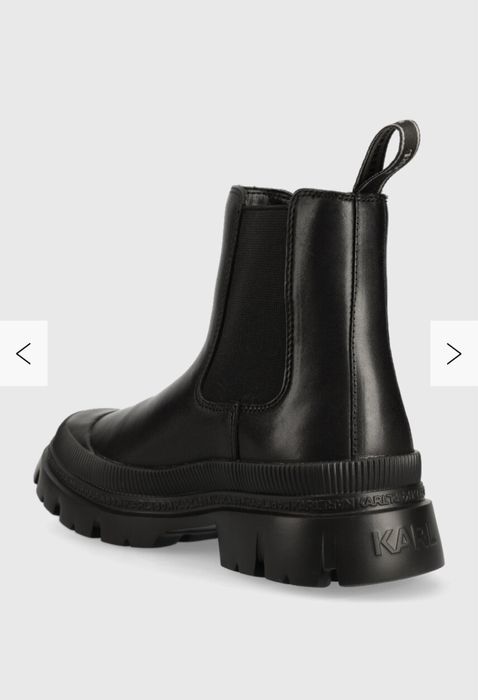 Мъжки боти естествена кожа оригинални Carl Lagerfeld