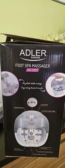 Хидромасажна вана за крака с инфрачервена топлина ADLER