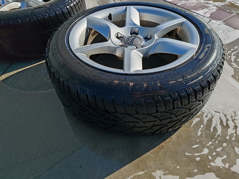 Jante Audi 5 112 17 cu anvelope de iarnă  215 55