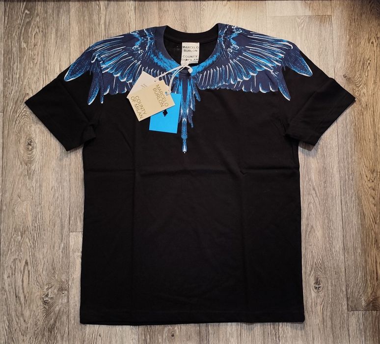 Мъжка тениска фланелка Marcelo Burlon Denim tears 100% памук блуза