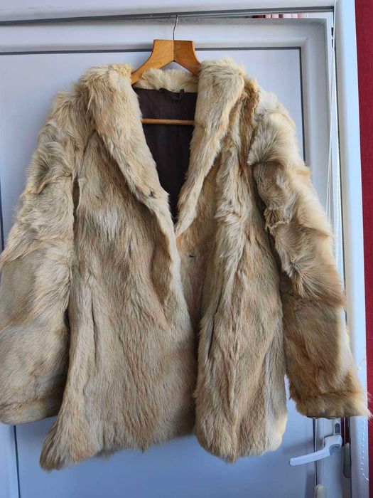 Палто естествен косъм