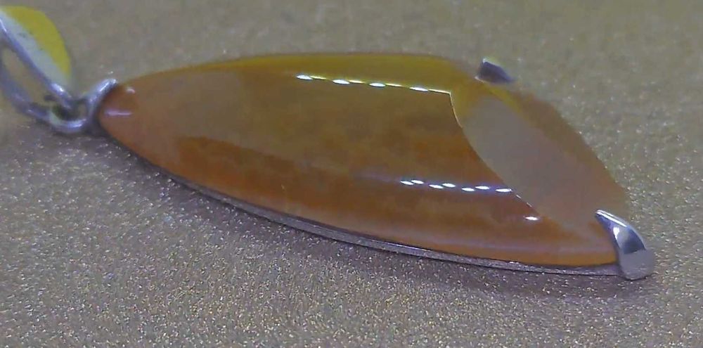 Pandantiv argint cu agată de foc – 25 g