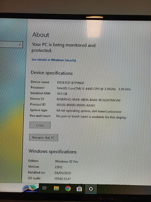 Calculator gaming entry level. MSI 1060, I5 4440