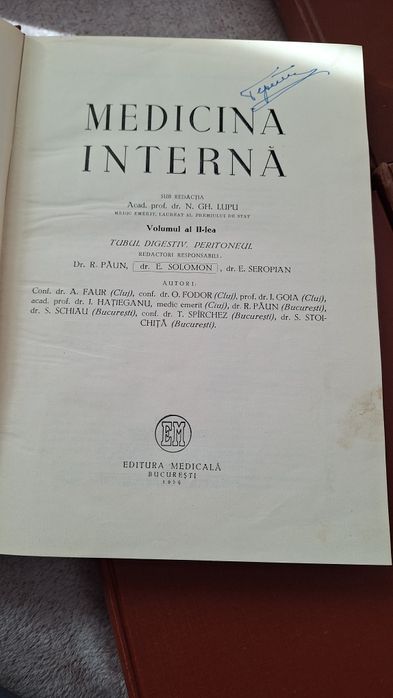 Medicina Interna, Acad. Dr. N. GH. LUPU