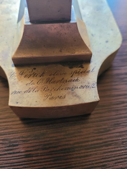 Microscop Constant Verrick original din alamă lăcuită,