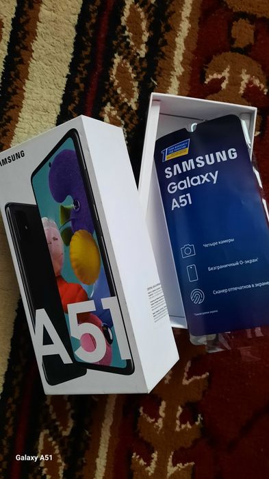 Telefon nomi : samsung a 51. Xotirasi 128/6 gb.