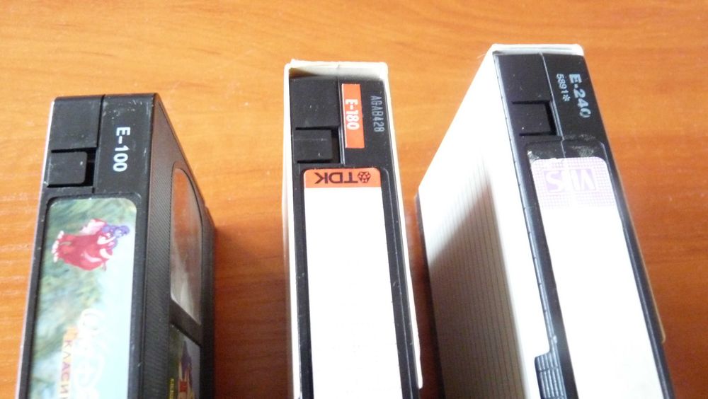 Видеокасети с филми на TDK и VHS - 6 броя