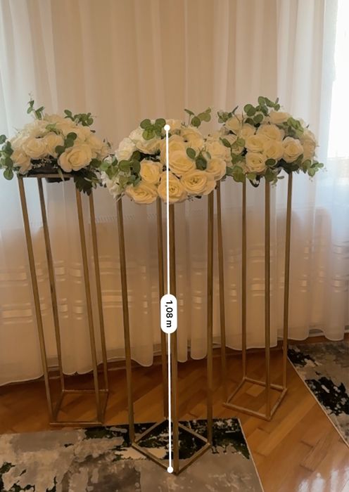 Set decor nunta - stalpisori nunta si manechin mireasa