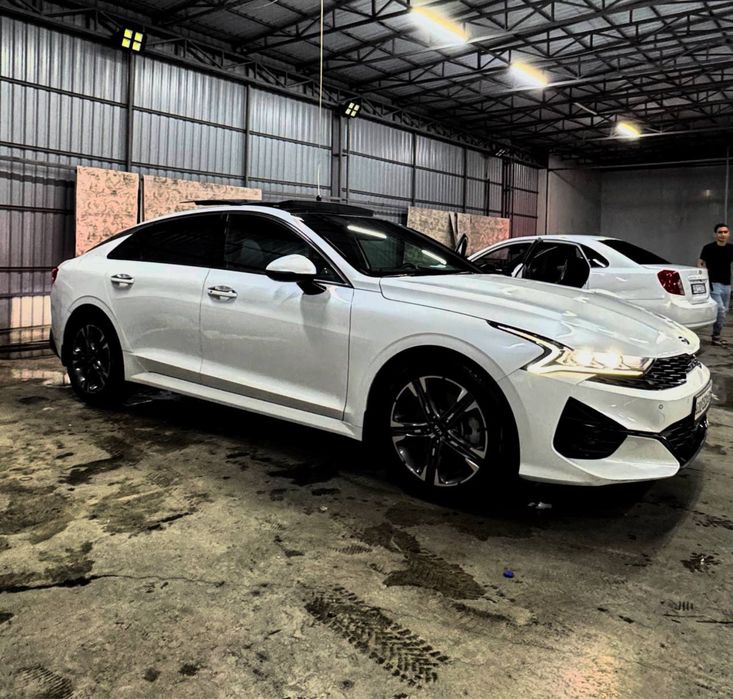СРОЧЬНО! Kia K5 GTLine GDI 2.5 мотор фул 78.000 пробег белый жемчуг