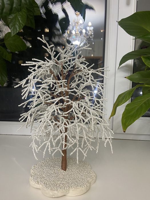 Зимние деревья из бисера