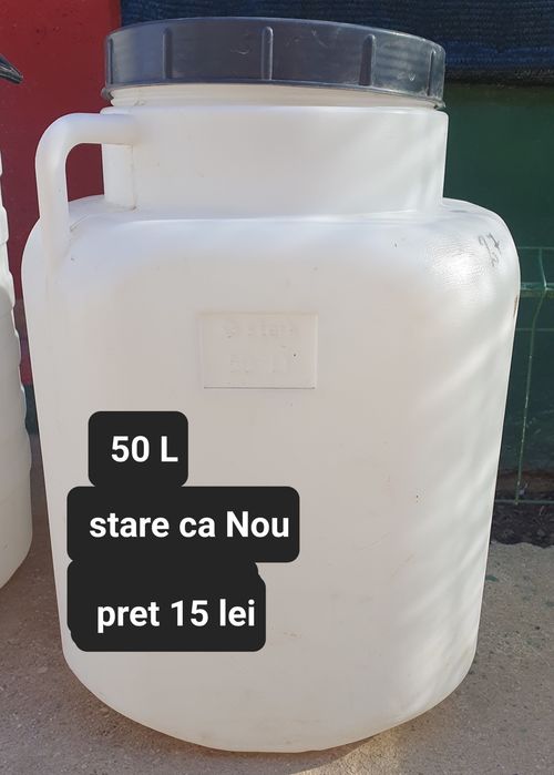 Butoaie plastic de 50/60 L