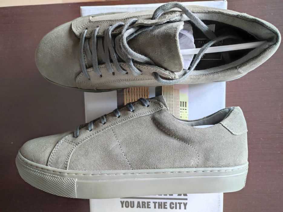 2 pantofi sneakers/loafers unisex din piele H&M/BP mar.39, noi, etich.