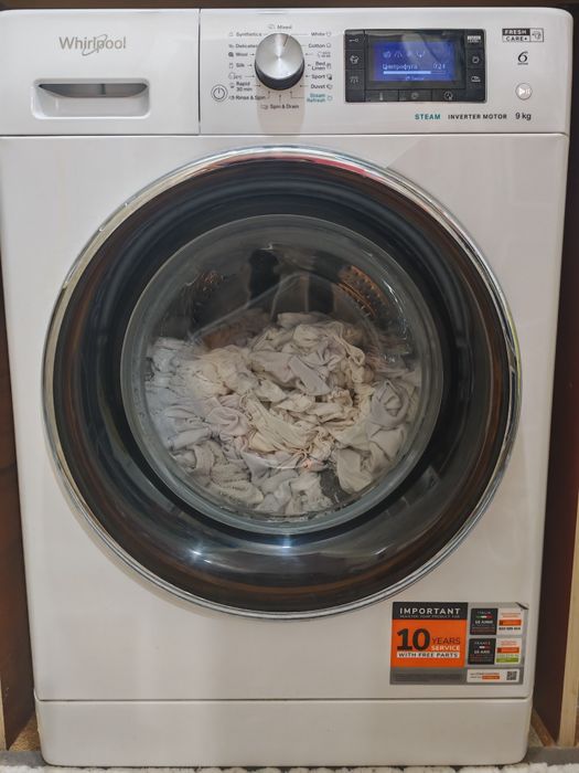 Пералня 9 кг - whirlpool 6 sens