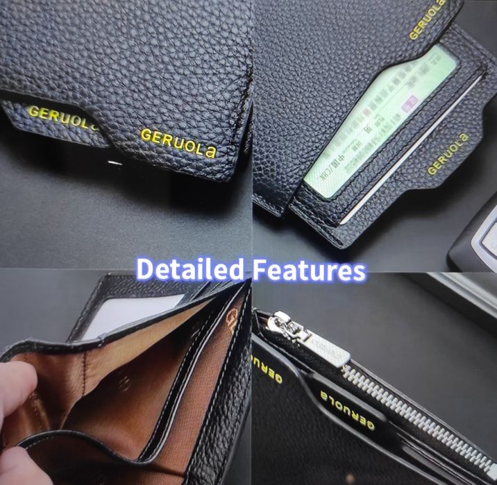 Луксозен мъжки портфейл от естествена кожа