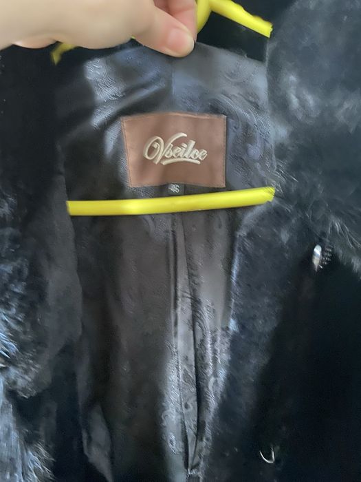 Шуба Мутон черная