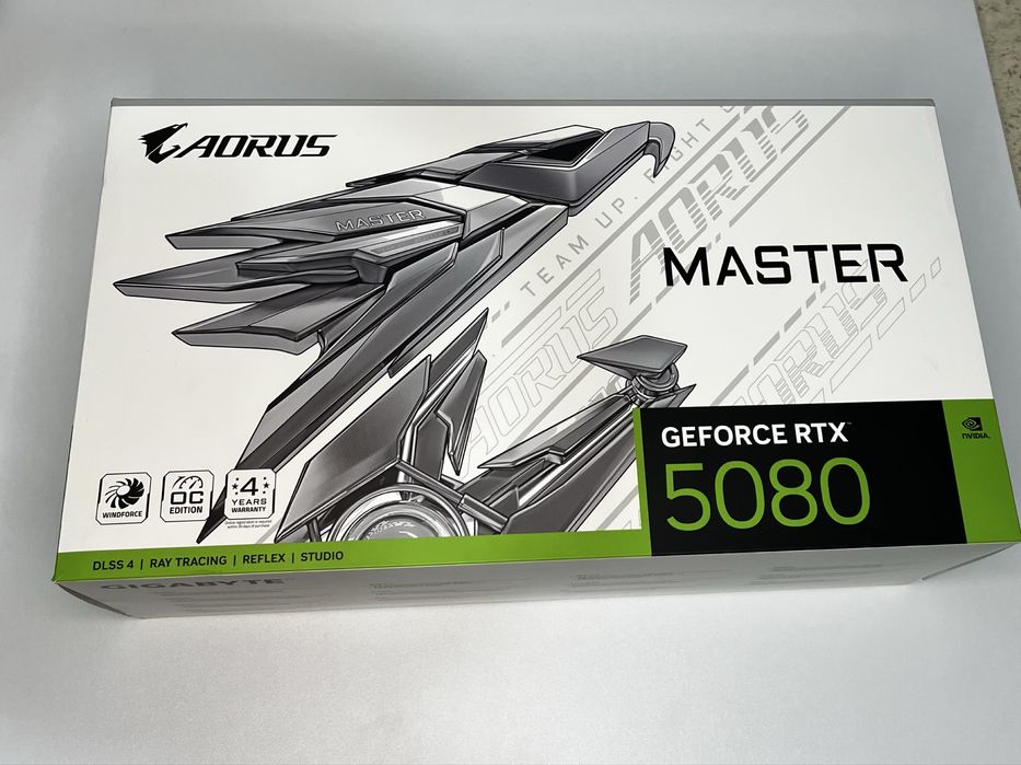 RTX 5080 AORUS MASTER ICE 16GB GDDR7 – ca nouă