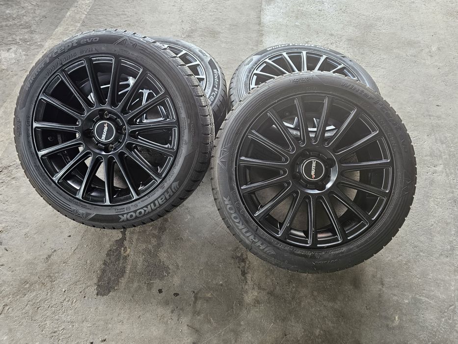 Jante 4x100 cu anvelope 195/55R16 M+S