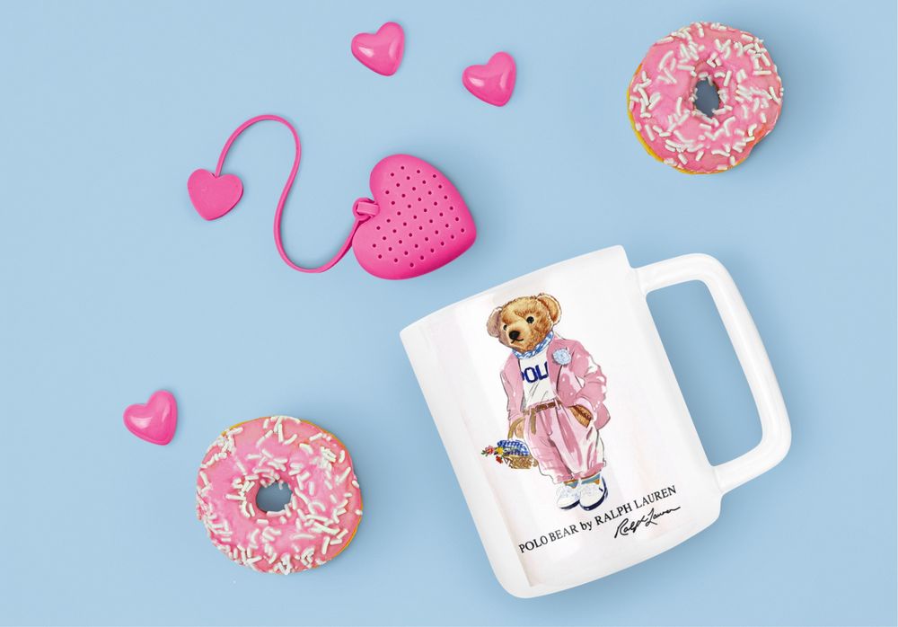 Керамична чаша за кафе с мече