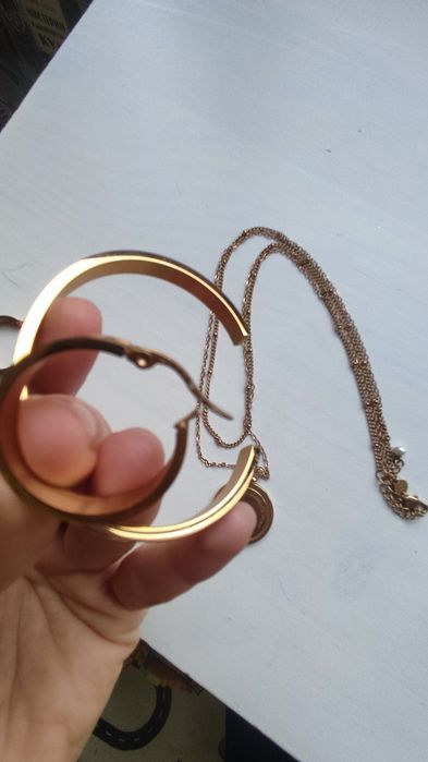 Комплект бижута цвят злато