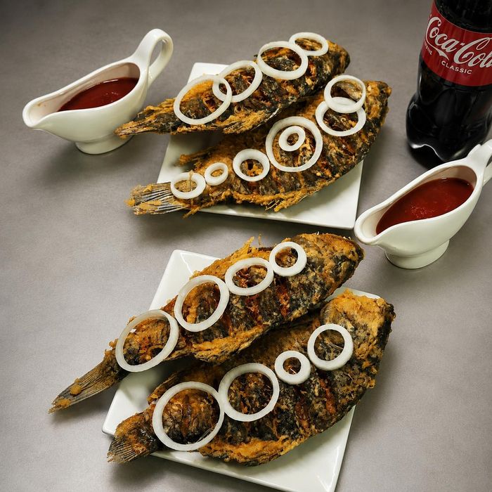 Рыбы хрустящие, жареные сазан,карась