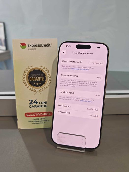 (Ag44 B6698) Iphone 16 Pro 128GB - Garantie 2 ani!