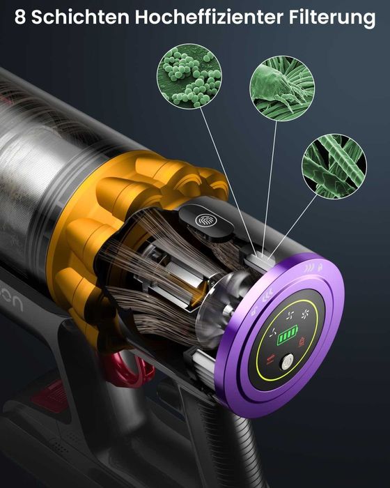 Anyson 45000Pa 550W безжична прахосмукачка 1.6L