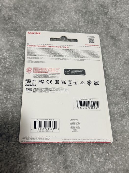 Card MicroSD express 256gb