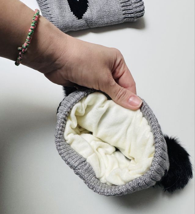 Set caciula si fular pt copii