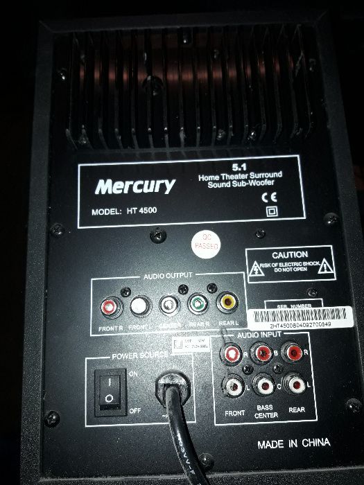 System Home Theater Surround 5.1 Mercury HT-4500