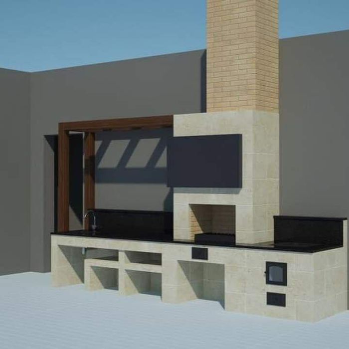 ПО ПРОЕКТУ Летняя кухня под ключ. Барбекю.